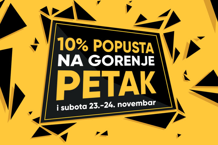 Gorenje dani: Popust na ceo asortiman kućnih aparata!