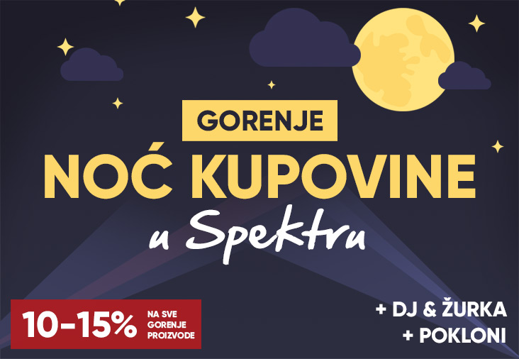 Noć Gorenje kupovine - popusti, ackije, žurka...