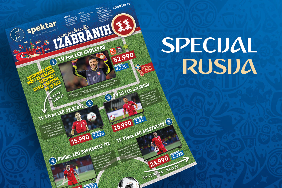 Najbolji TV doživljaj i najpovoljnije cene televizora za Mundijal 2018!