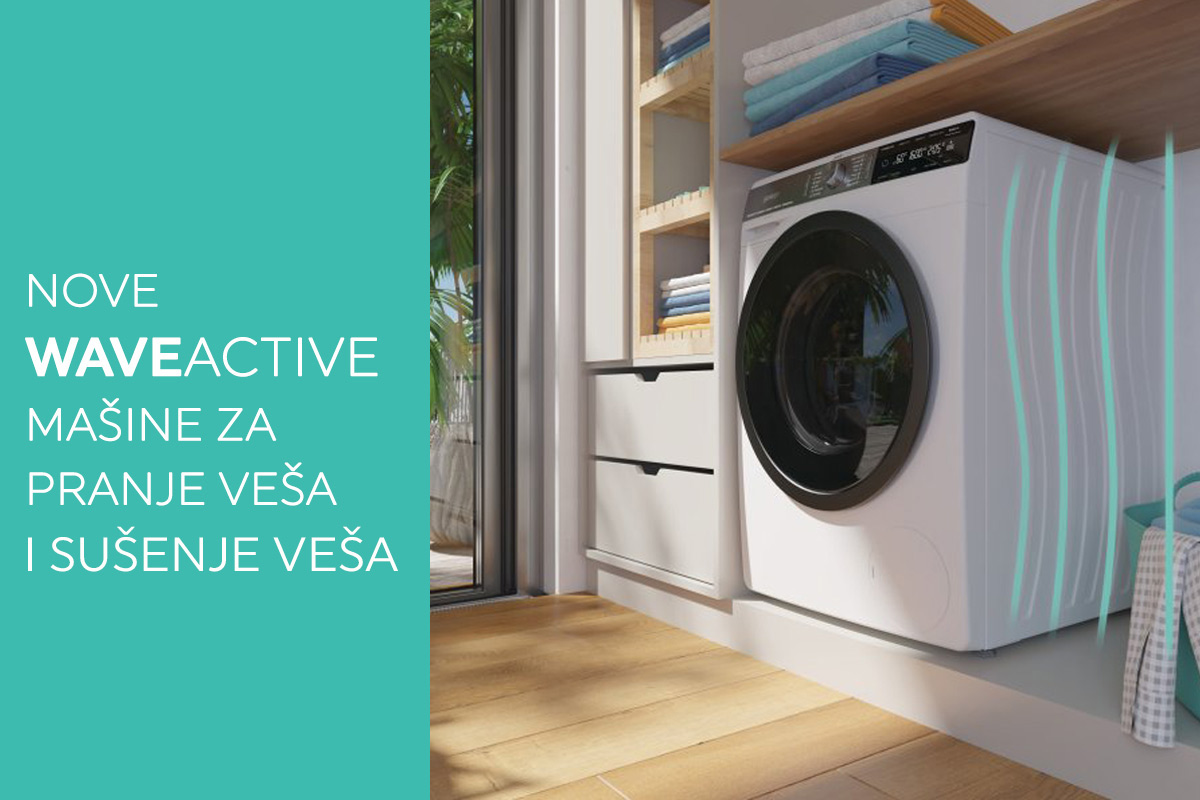 Nove WaveActive mašine za nežno pranje i sušenje veša