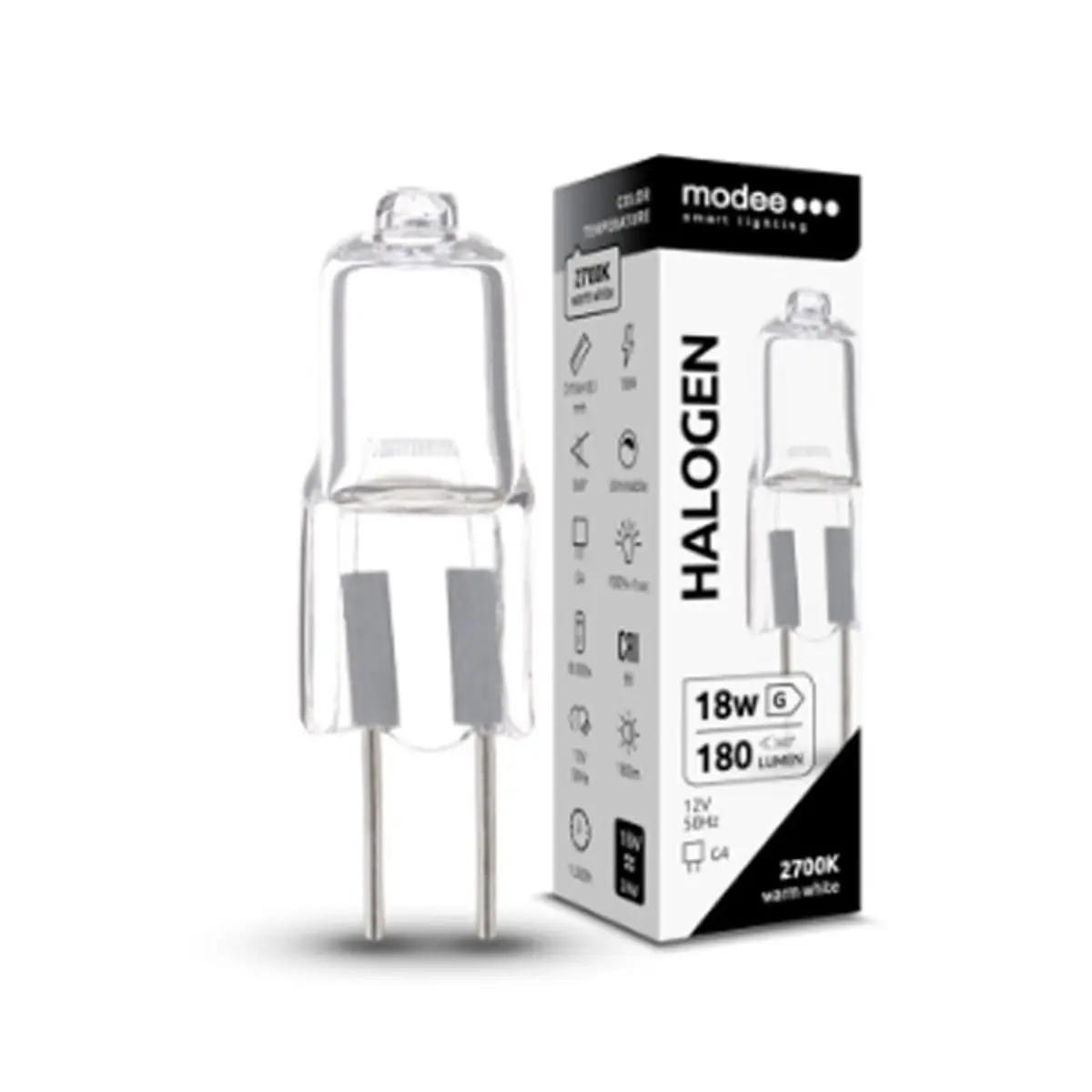 Halogena sijalica Modee 18W,G4,12V,2700K