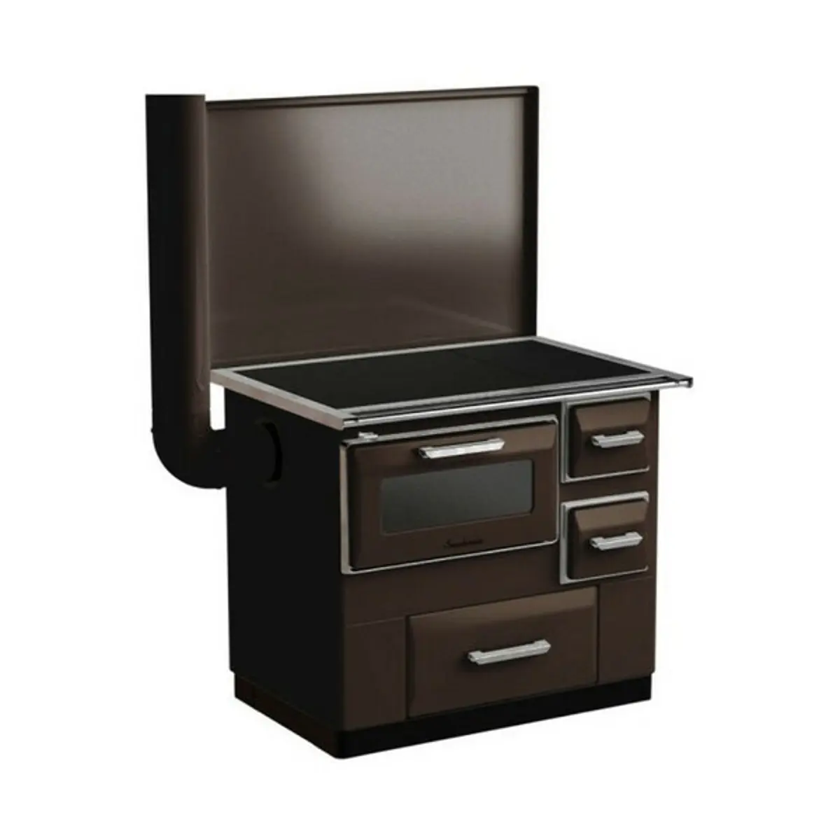 Šporet na čvrsto gorivo MBS SD 7 RS ,braon,levi