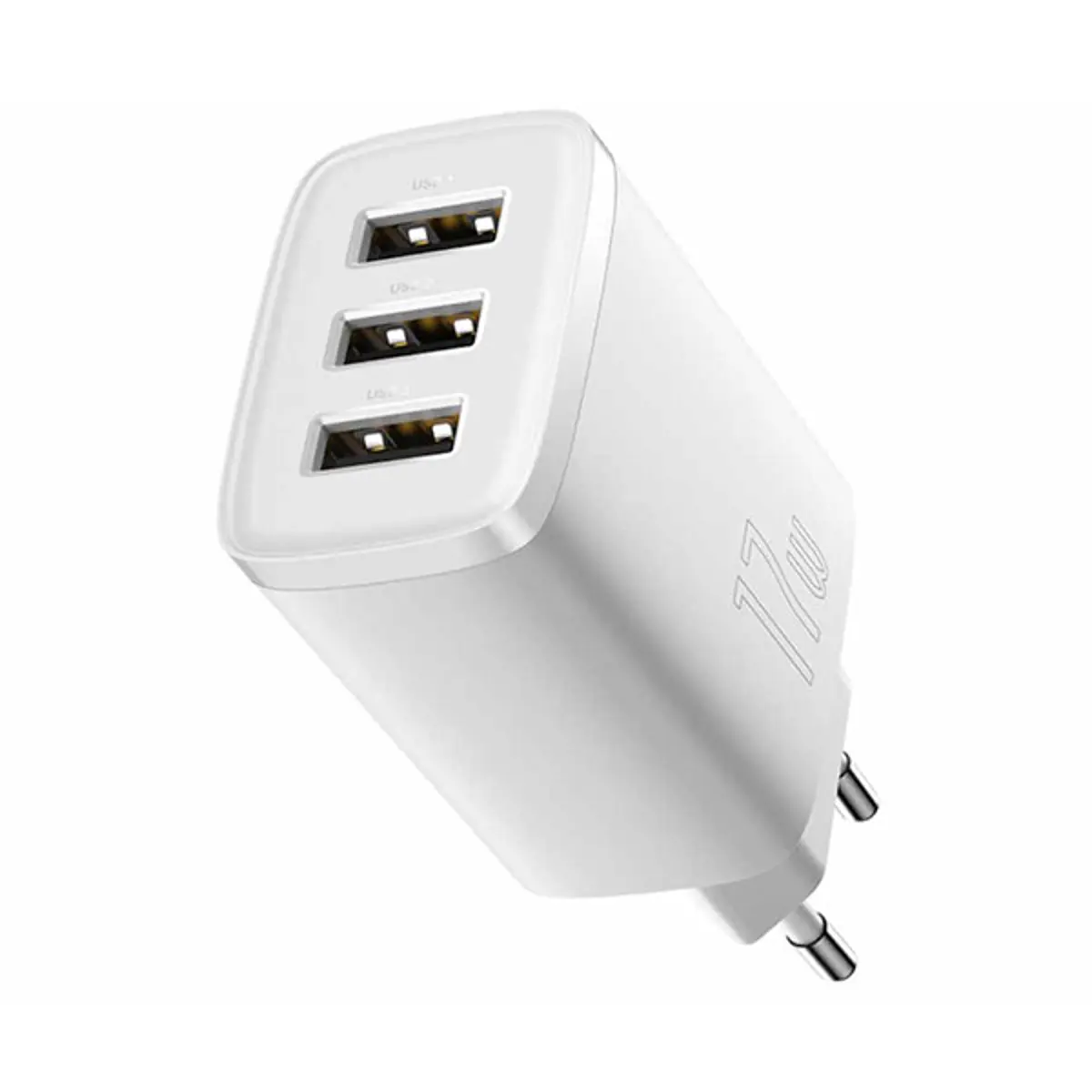 Punjač Baseus Compact 3U 17W/bela