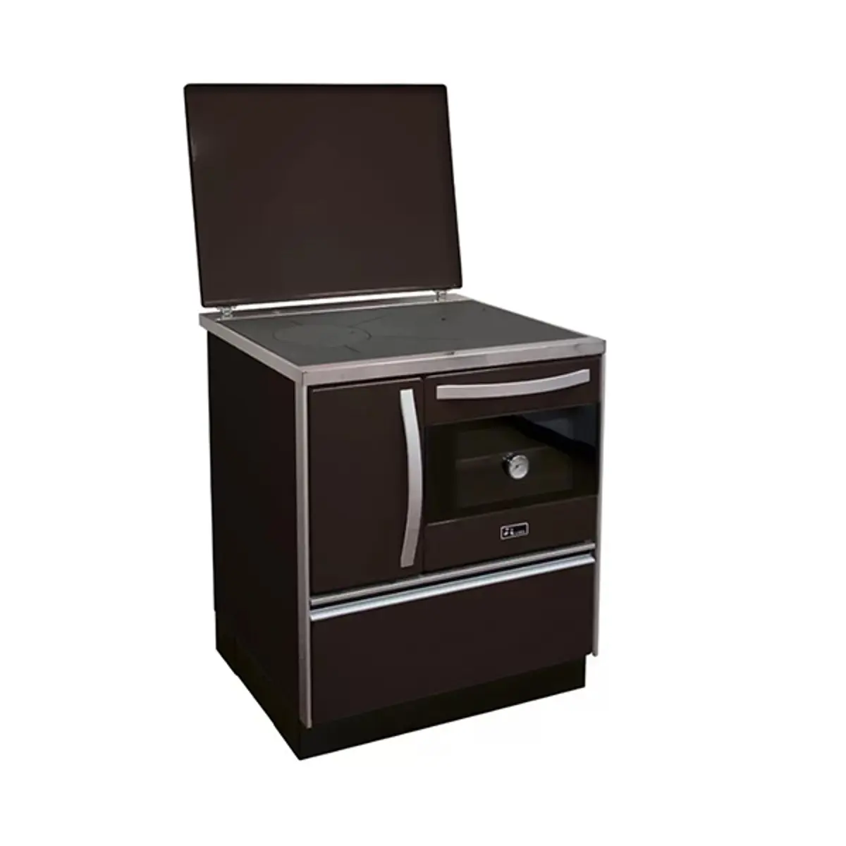 Šporet na čvrsto gorivo MBS Royal 720 plus P3D SL, crni, desni