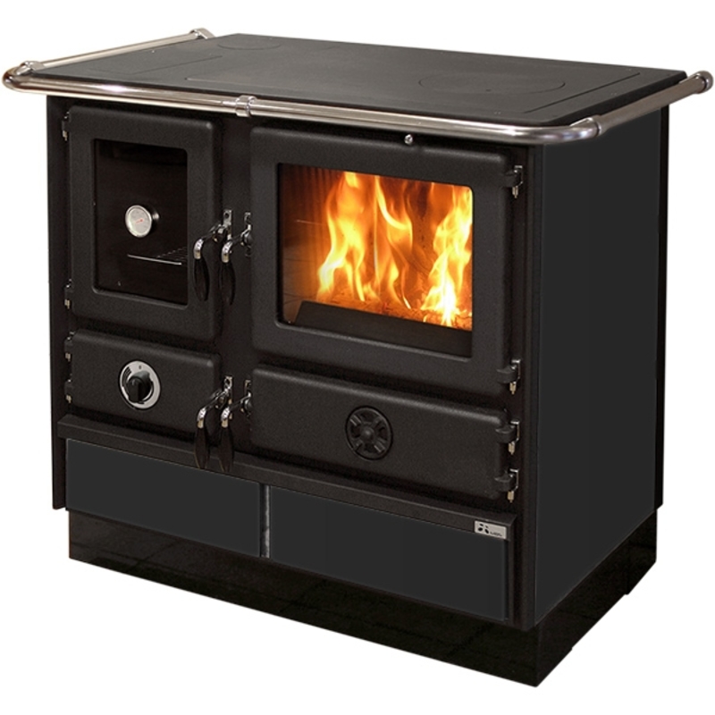 Šporet MBS Super Thermo Magnum 4D, crni, levi