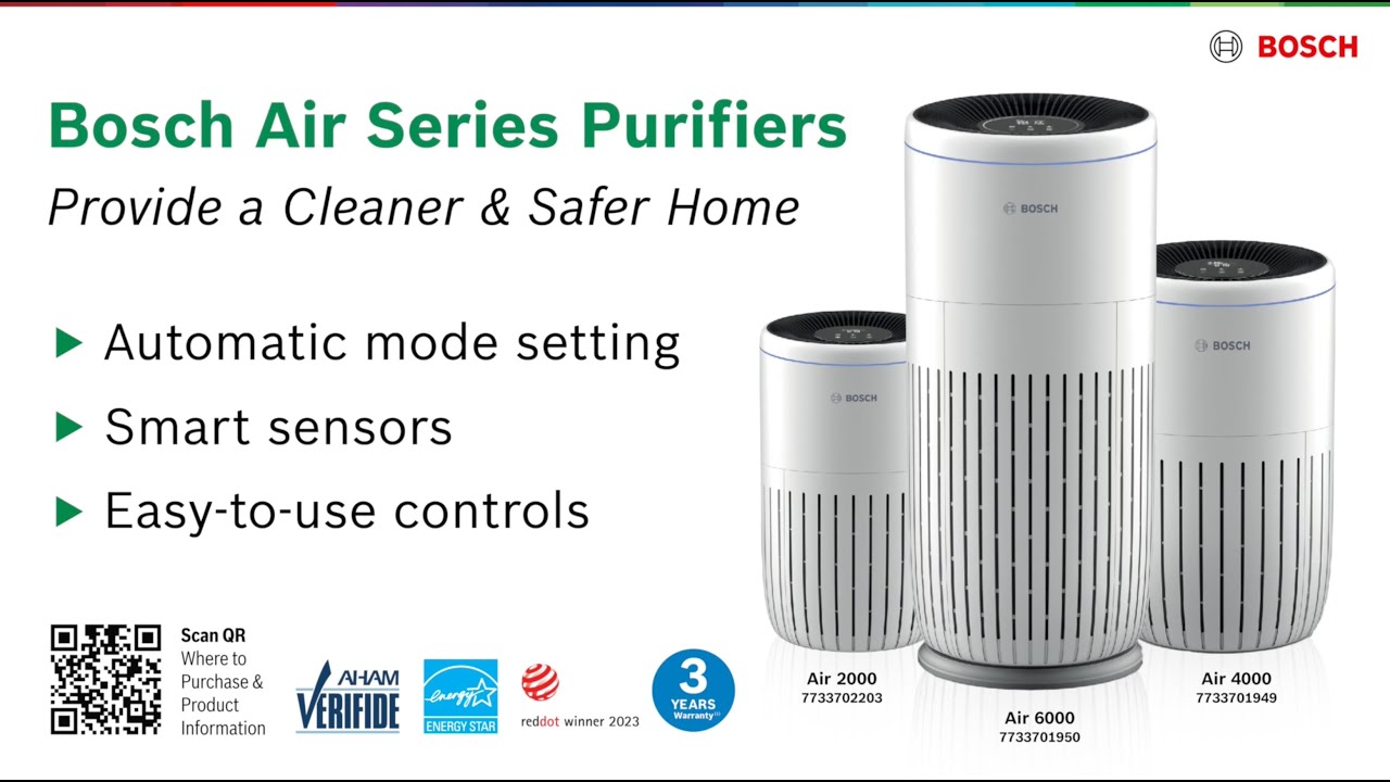 Prečišćivač vazduha Bosch AIR 6000i video thumbnail