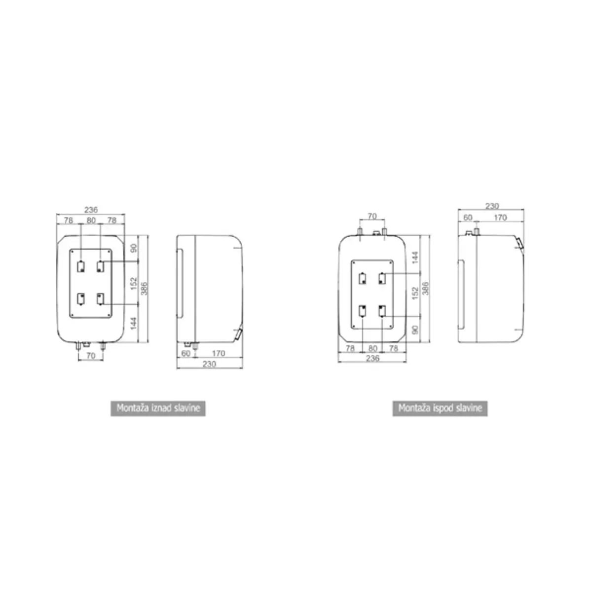 Bojler Termorad BT6P niskomontažni