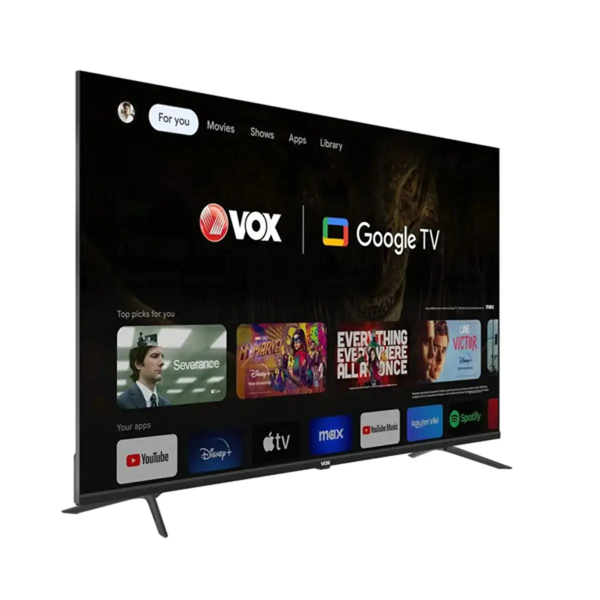 Televizor Vox 50GTU090, LED, 4K UHD, 50''(127 cm), DVB-T2/C/S2