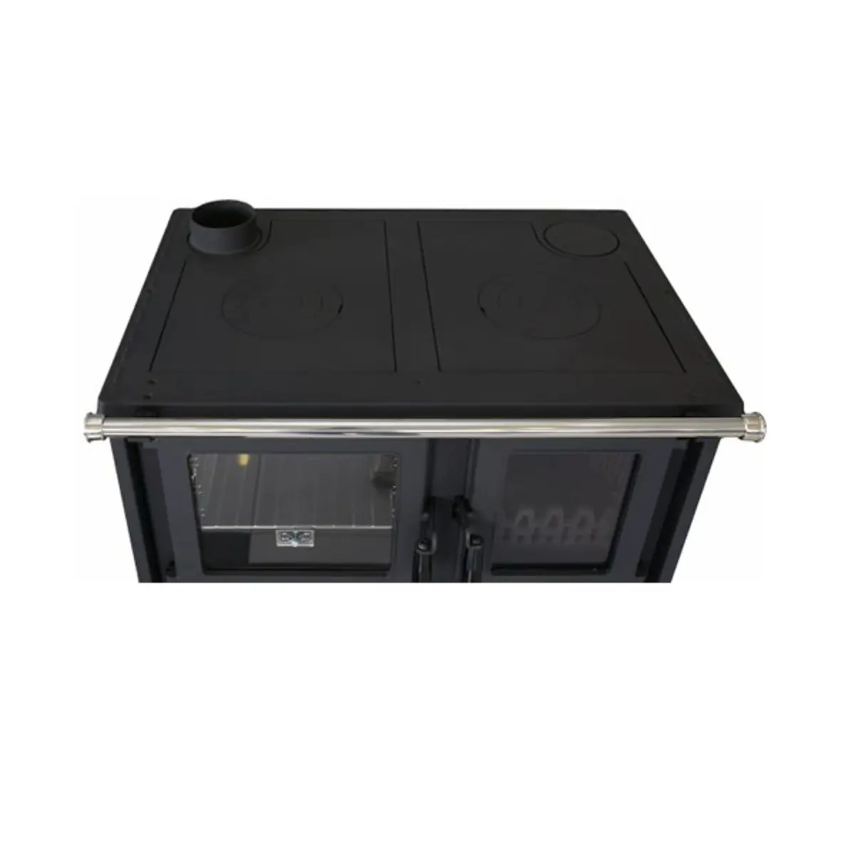 Šporet na čvrsto gorivo TimSistem ROCCO, desni, crni