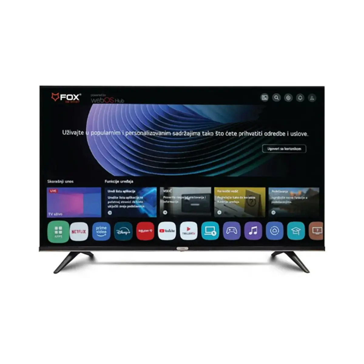 Televizor Fox 50WOS626D Smart, DLED, 4k UHD, 50"(127 cm), ATV/DTV-C/T/T2/S/S2