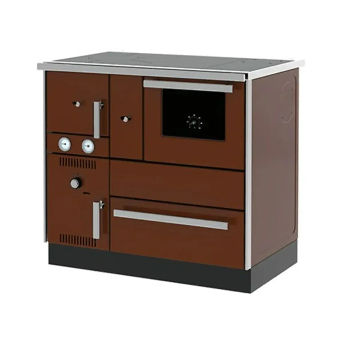 Etažni šporet Alfa Plam TERM 27 NR, desni, braon ECO