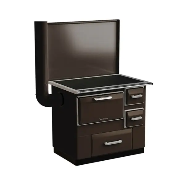 Šporet na čvrsto gorivo MBS SD 7, braon, levi