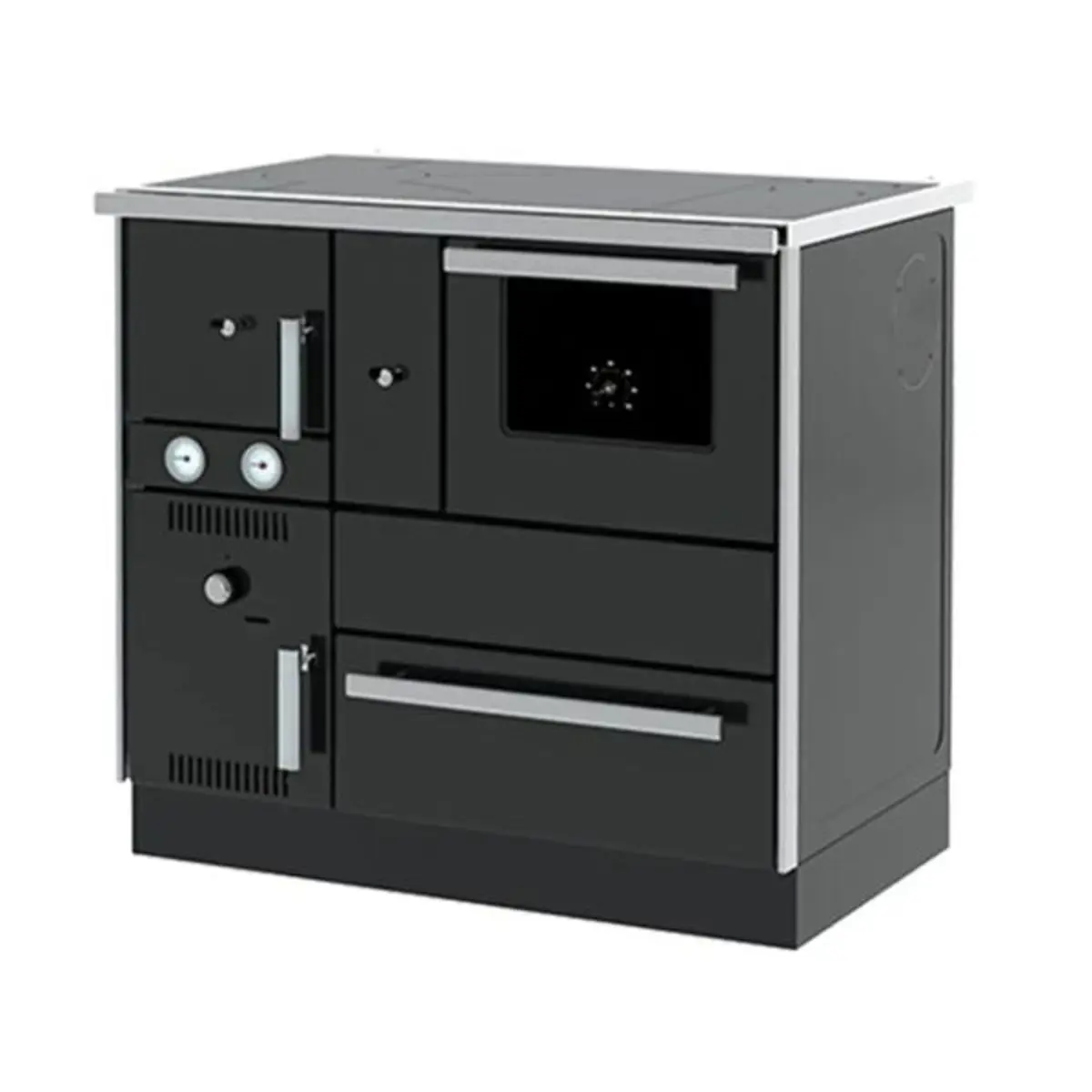 Etažni šporet Alfa Plam TERM 27 NR antracit, desni ECO