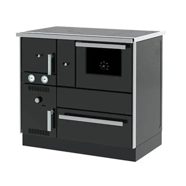 Etažni šporet Alfa Plam TERM 27 NR antracit, desni ECO