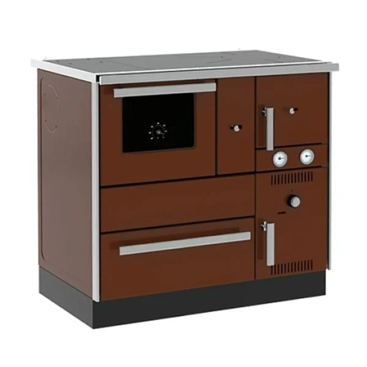 Etažni šporet Alfa Plam Term 27 NR ECO levi, braon