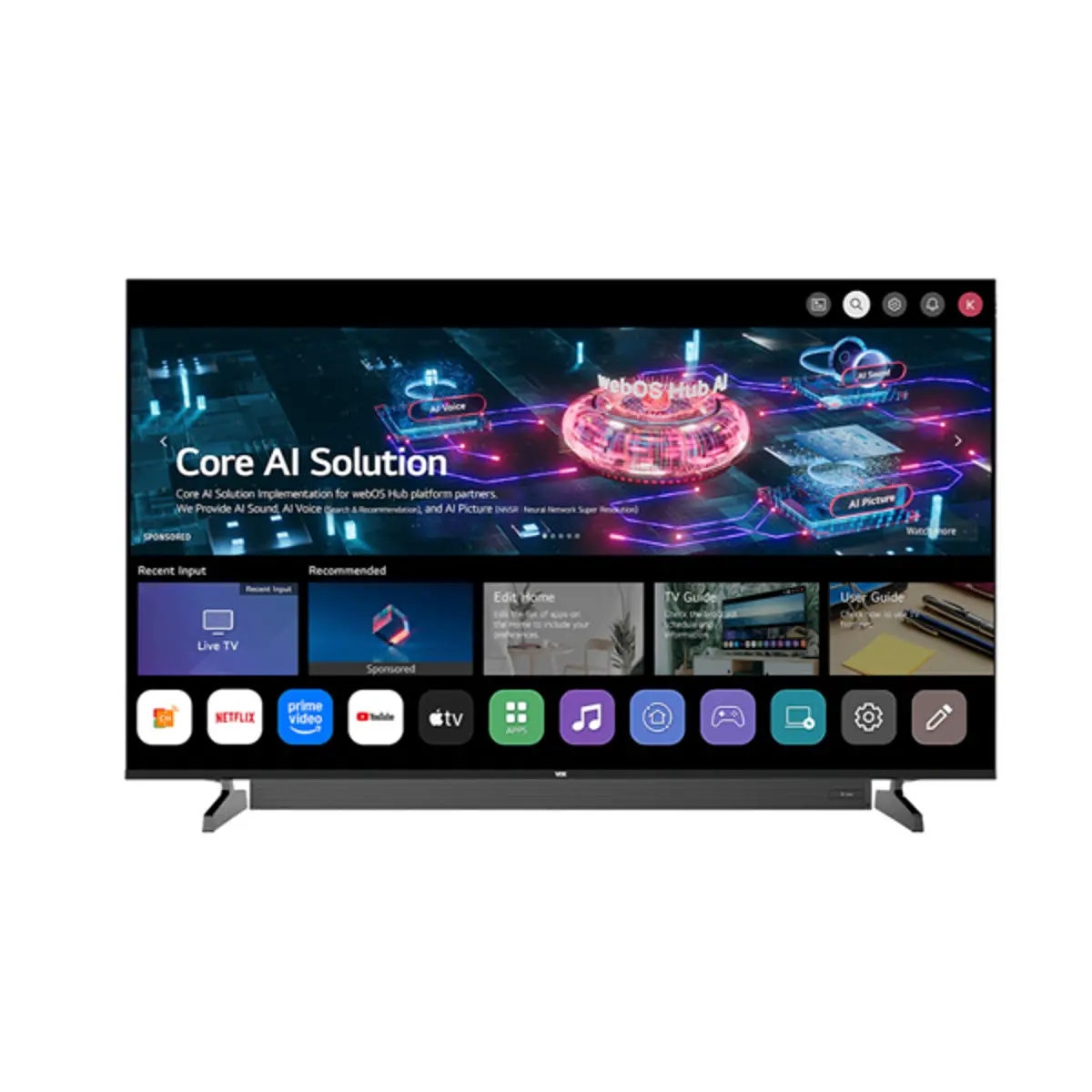 Televizor Vox 55WSB684U Smart, DLED, 4k UHD, 55''(140 cm), DVB-T2/C/S2