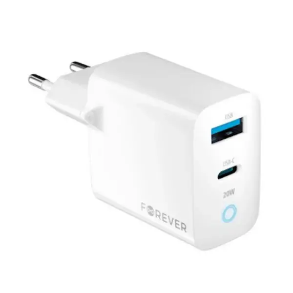Punjač Forever TC06 2xUSB-C 20W PD QC
