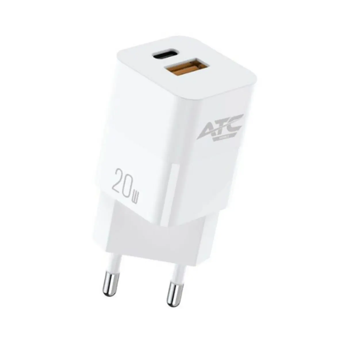 Punjač ATC brzi USB CHF5a PD-QC 20W beli