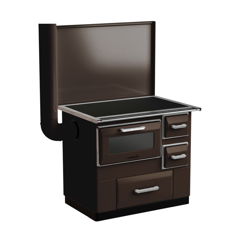 Šporet na čvrsto gorivo MBS 7RS DP, braon, levi