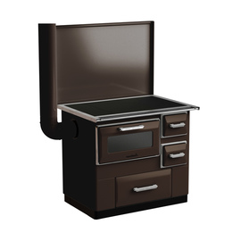 Šporet na čvrsto gorivo MBS 7RS DP, braon, levi