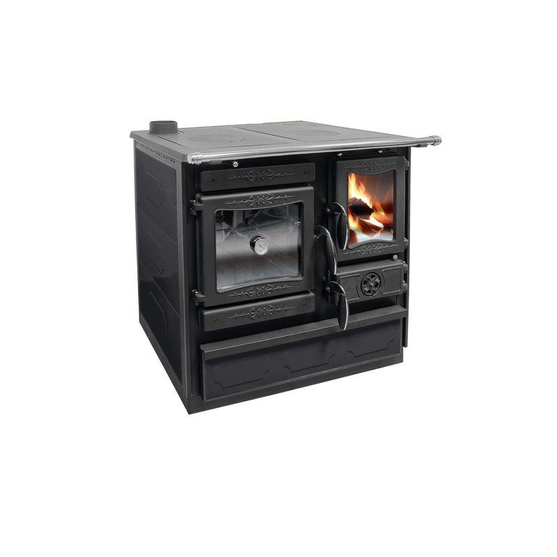 Šporet na čvrsto gorivo Guliver ,crni,levi