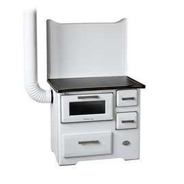 Šporet na čvrsto gorivo MBS SD7 EM RS, beli, levi