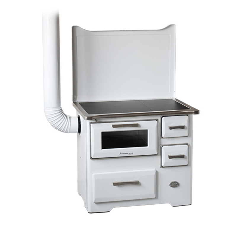 Šporet na čvrsto gorivo MBS SD 7 RS, beli, levi