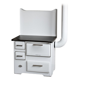 Šporet na čvrsto gorivo MBS SD7 SL EM, beli, desni