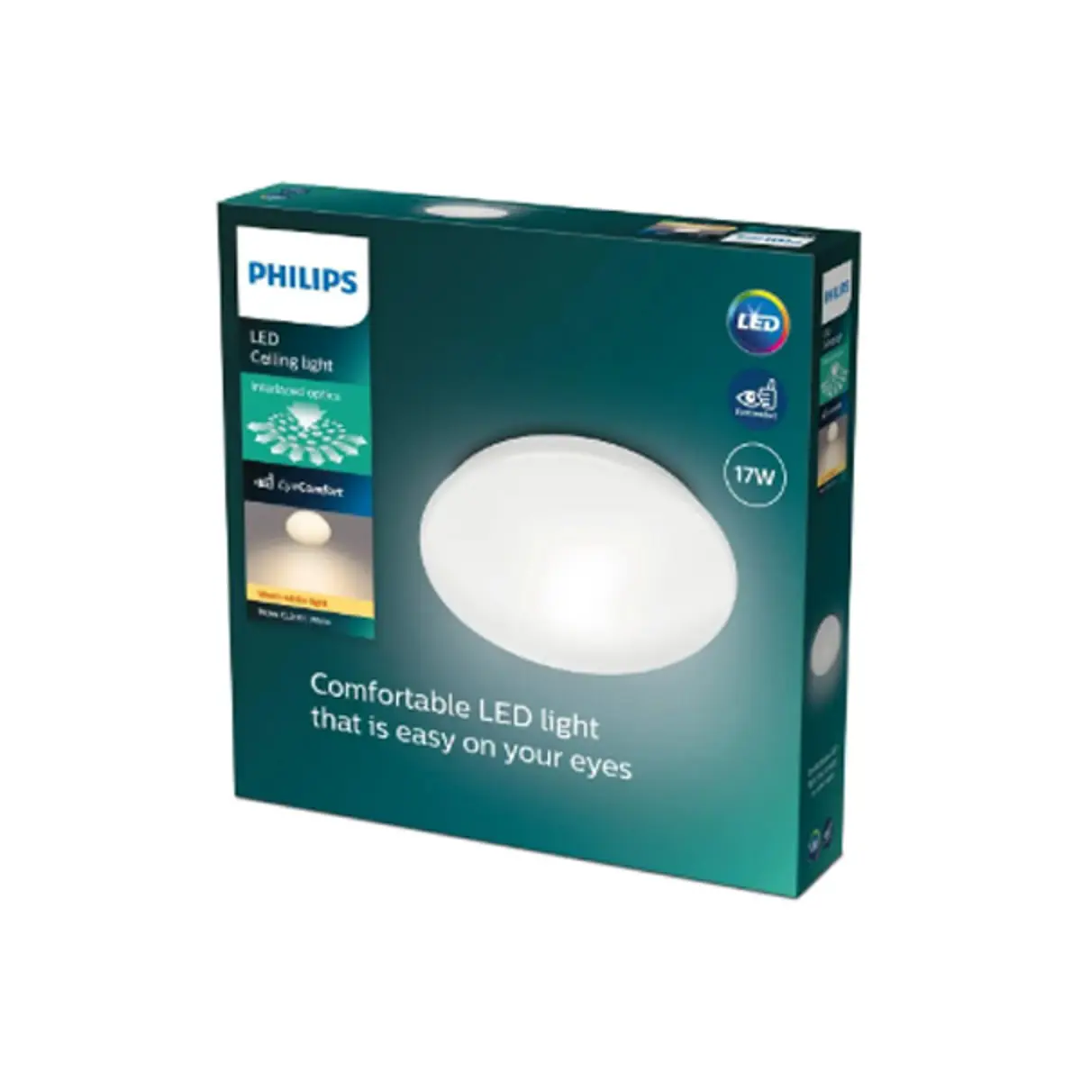 Plafonska svetiljka Philips CL200 moire led bela 17W