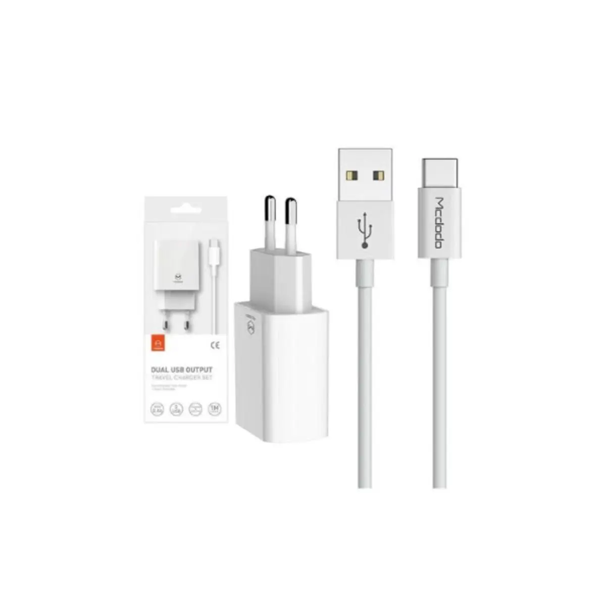 Punjač MCDODO CH-6721 set USB-Ax2+TIP-C 1m