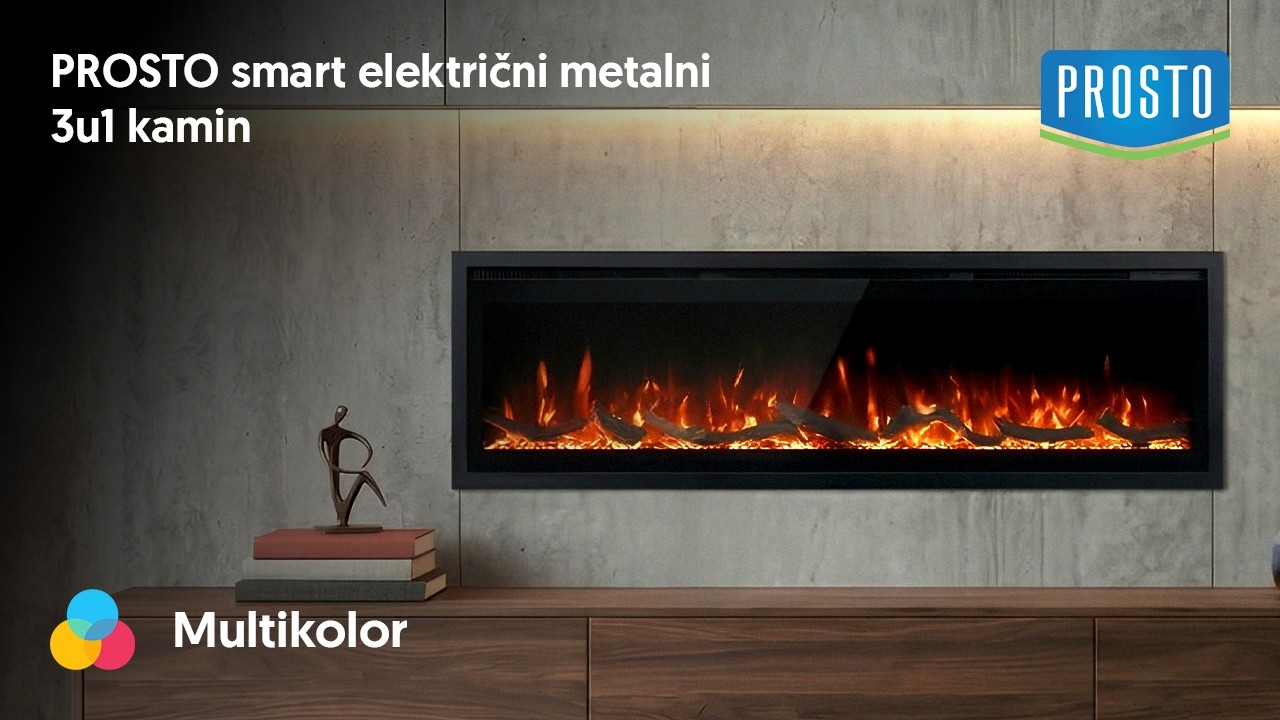 Električni kamin Prosto EK42M15/WF video thumbnail
